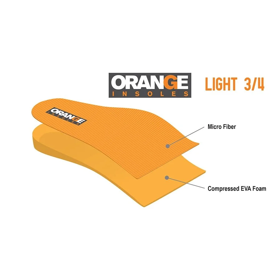 Orange Light Insoles - 3/4-Length - Image 4