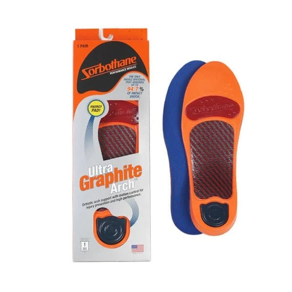 Sorbothane Ultra Graphite Medium Arch Support Insoles - Image 3